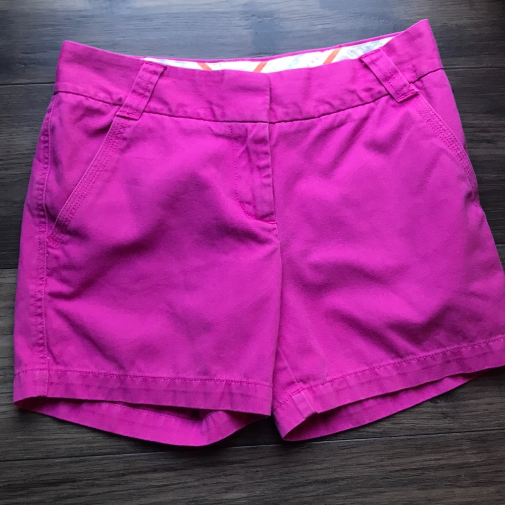 J. Crew Pink Broken In Chino Shorts Sz 0